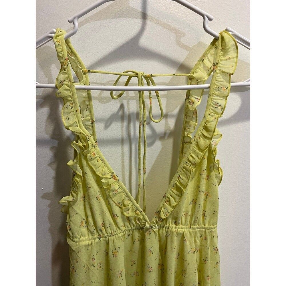 NEW Anthropologie Floral Mini Dress Dainty Soft Girl Fairy Ethereal Coquette Med - Picture 4 of 9
